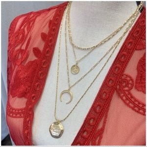 Jewelry - ✨RESTOCKED✨Gold Tone Hammered Layered Necklace Jewelry - ✨RESTOCKED✨Gold Tone Hammered Layered Necklace